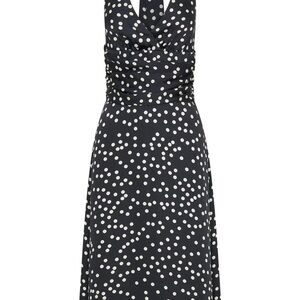 Meshki Black and Silver Halter Sundress